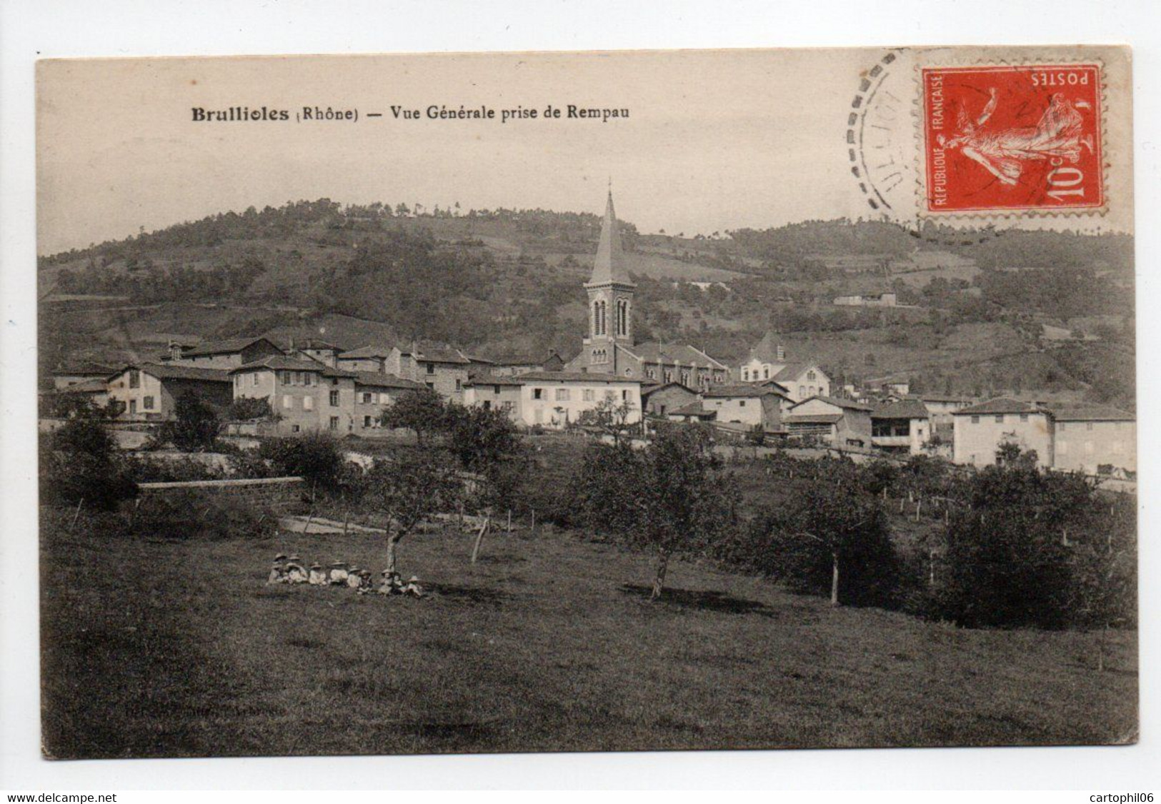 - CPA BRULLIOLES (69) - Vue Générale Prise De Rempau 1915 - - Other & Unclassified