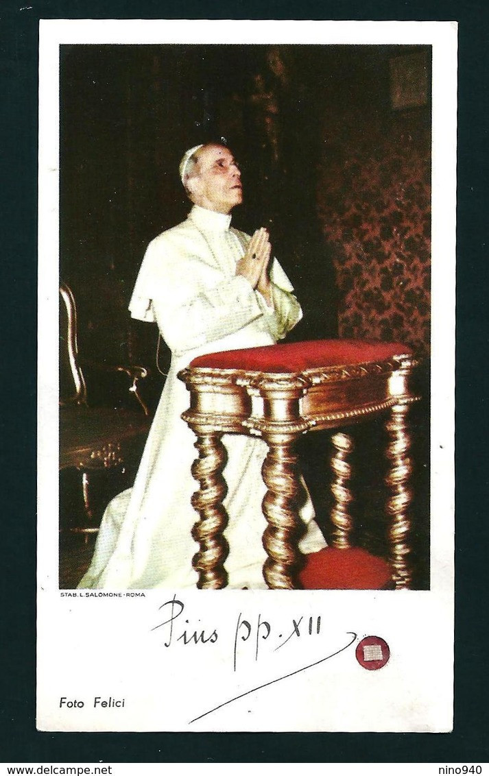 PAPA PIO XII° - CON RELIQUIA  - Mm. 65 X 110 - E - PR - Religion & Esotericism