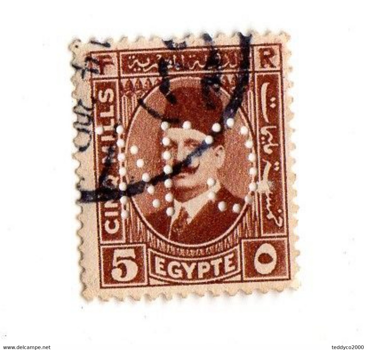 EGYPTE Farouk (Perfin) - Altri & Non Classificati