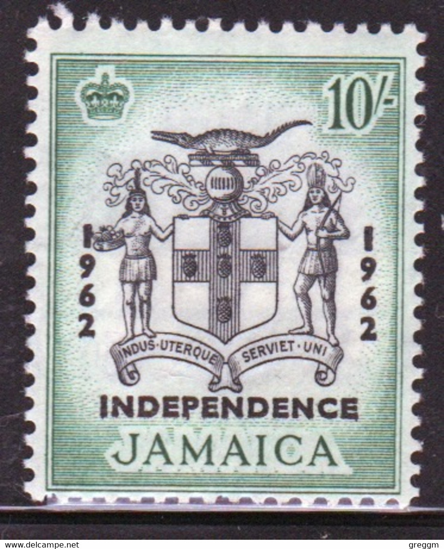 Jamaica 1962 Single 10s Stamp From The Definitive Set In Unmounted Mint - Jamaica (1962-...)