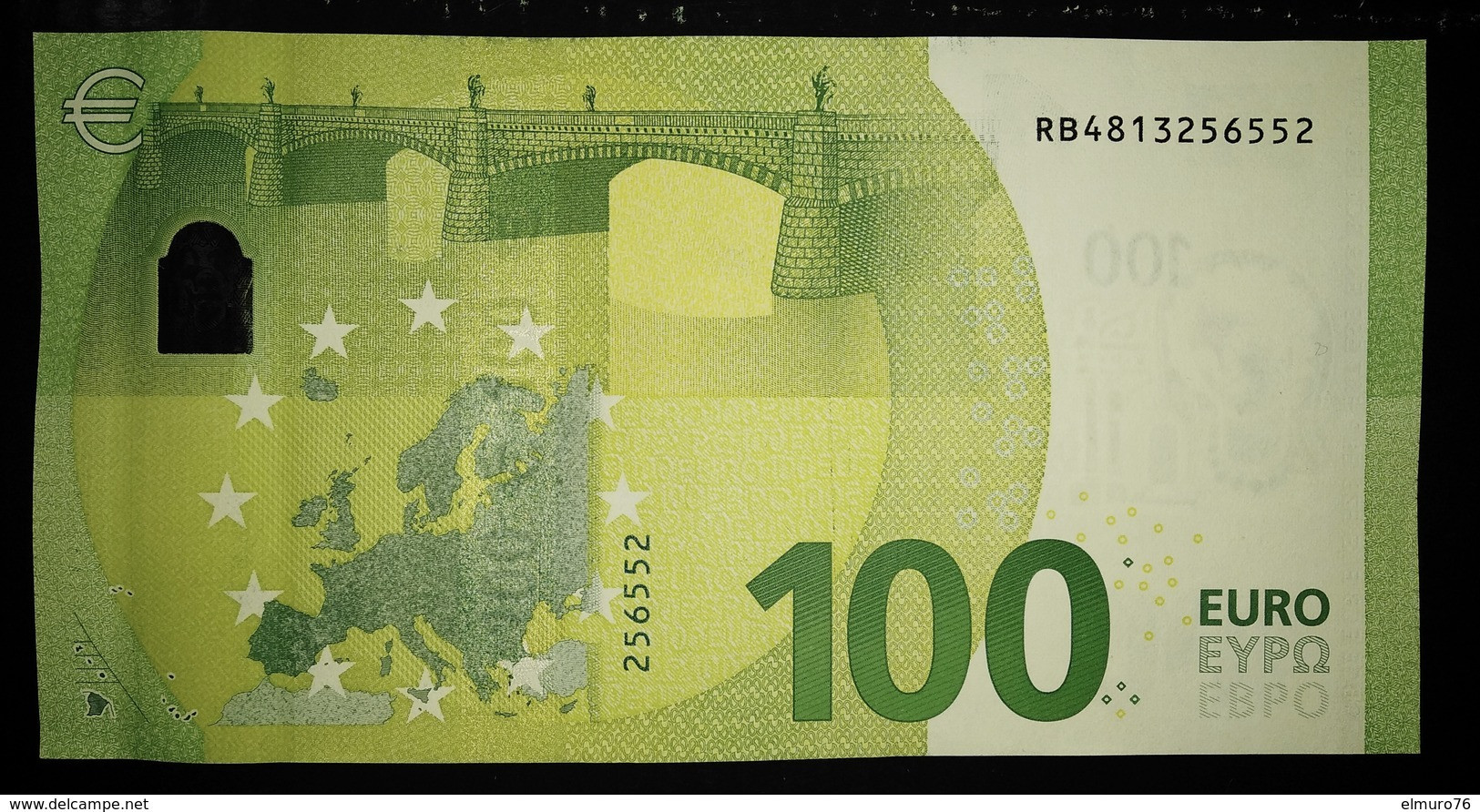 100 EURO DRAGHI  R008A3 Germany  Serie RB  Perfect UNC - 100 Euro