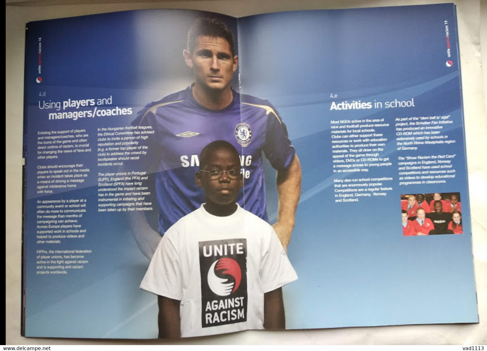 Football Booklet - UEFA Tackling Racism In Club Football - Libros