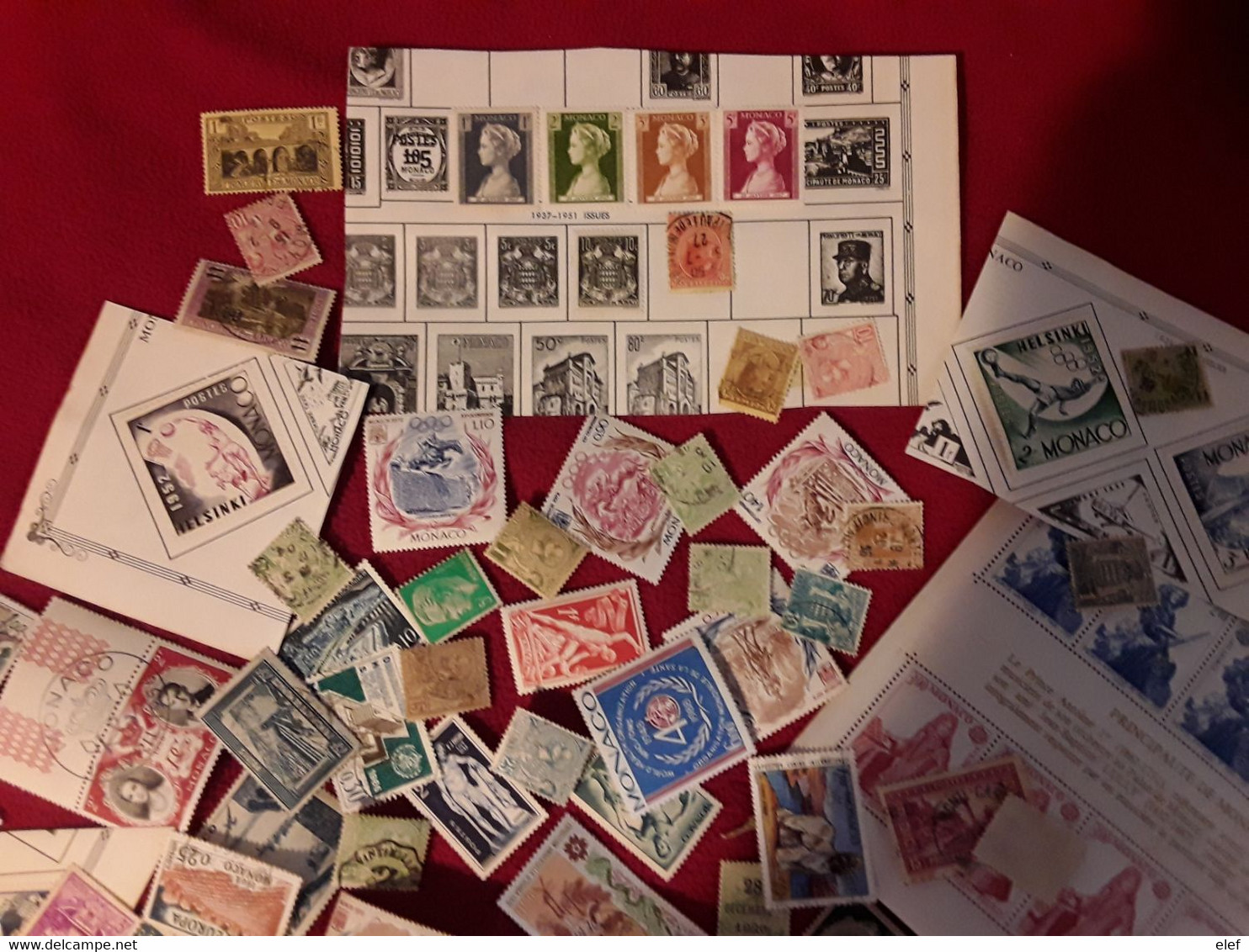 MONACO Collection De Plusieurs Centaines De Timbres Neufs Et Obl Non Triés Toutes Epoques Dont Classiques TB  FORTE COTE - Collections, Lots & Séries