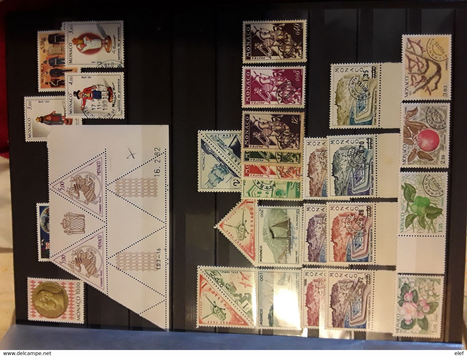 MONACO Collection de plusieurs centaines de timbres neufs et obl non triés toutes epoques dont classiques TB  FORTE COTE