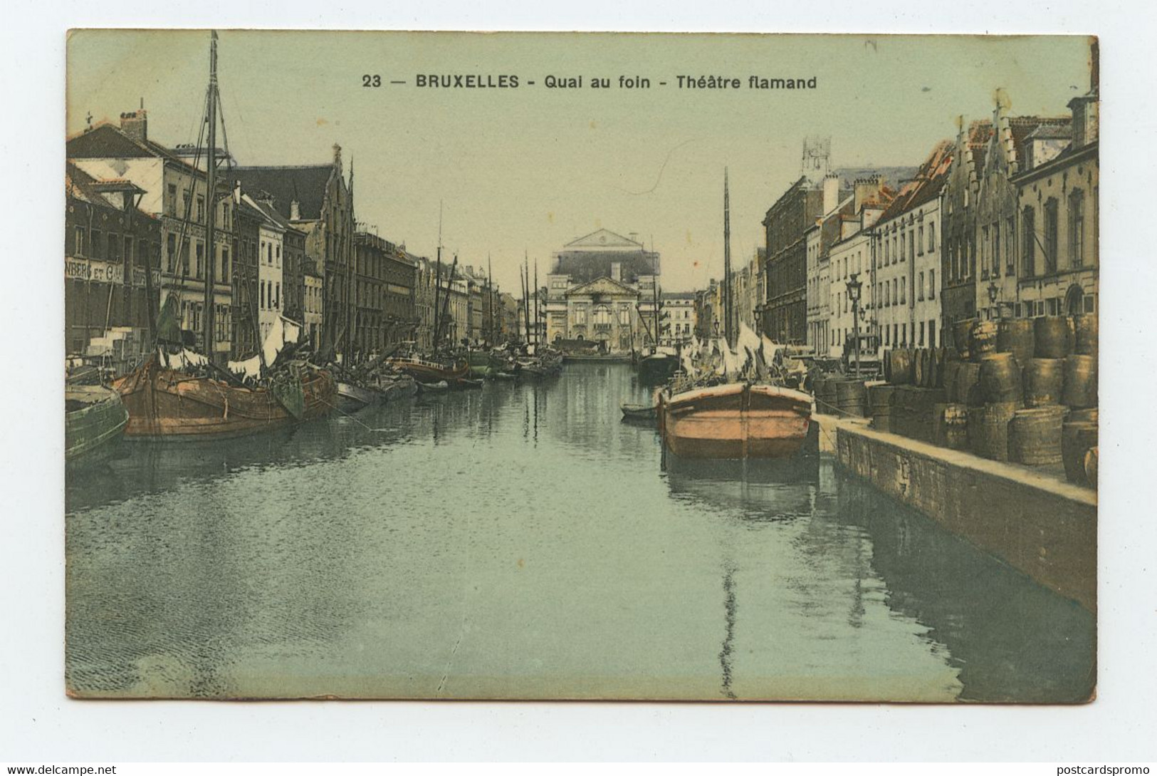 Bruxelles, Quai Au Foin, Théâtre Flamand  ( 2 Scans ) - Navegación - Puerto