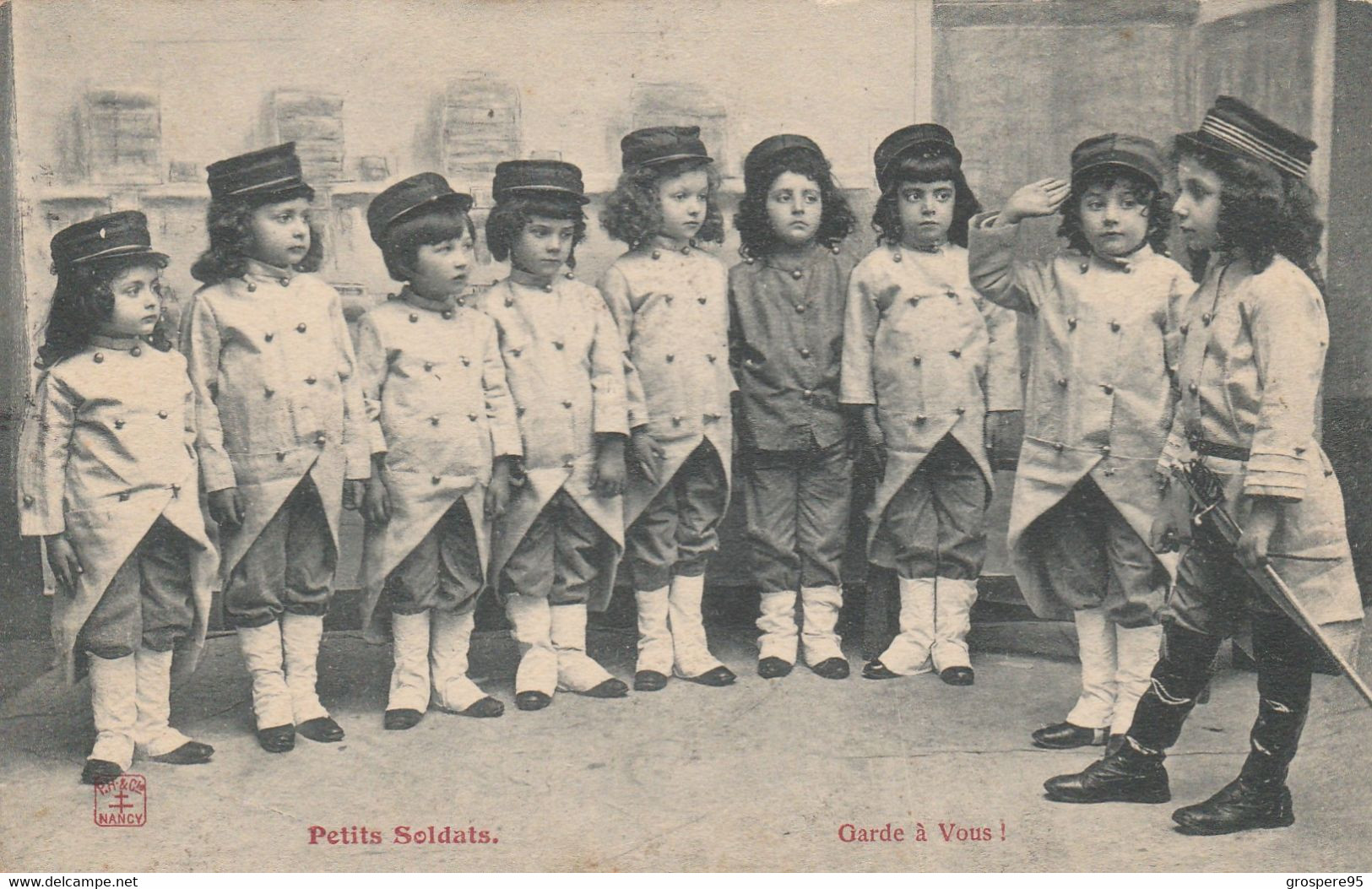 ENFANTS PETITS SOLDATS GARDE A VOUS PH & Cie NANCY - Children And Family Groups