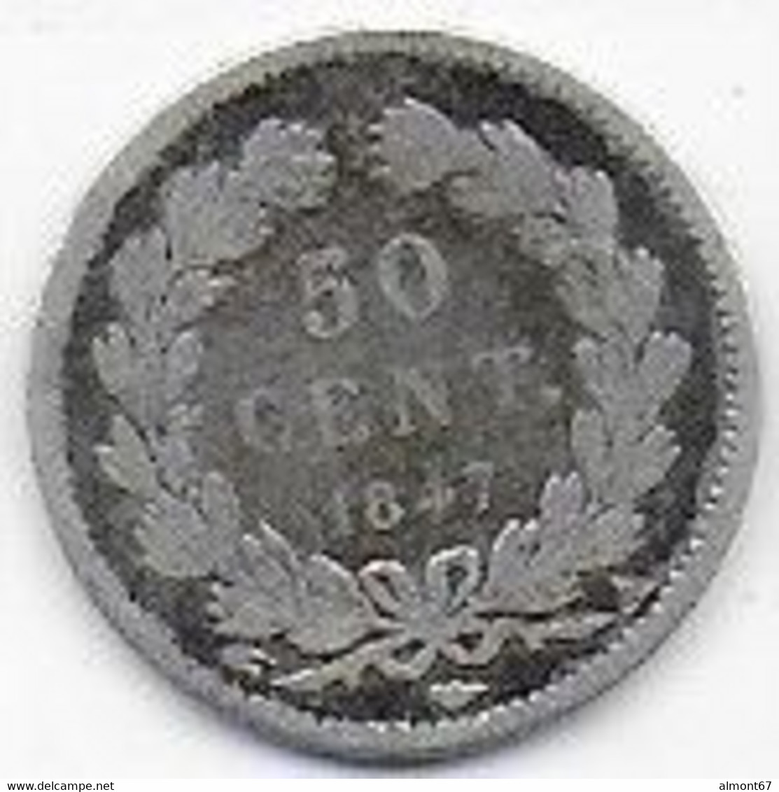 Louis Philippe I - 50 Centimes 1847A - 50 Centimes
