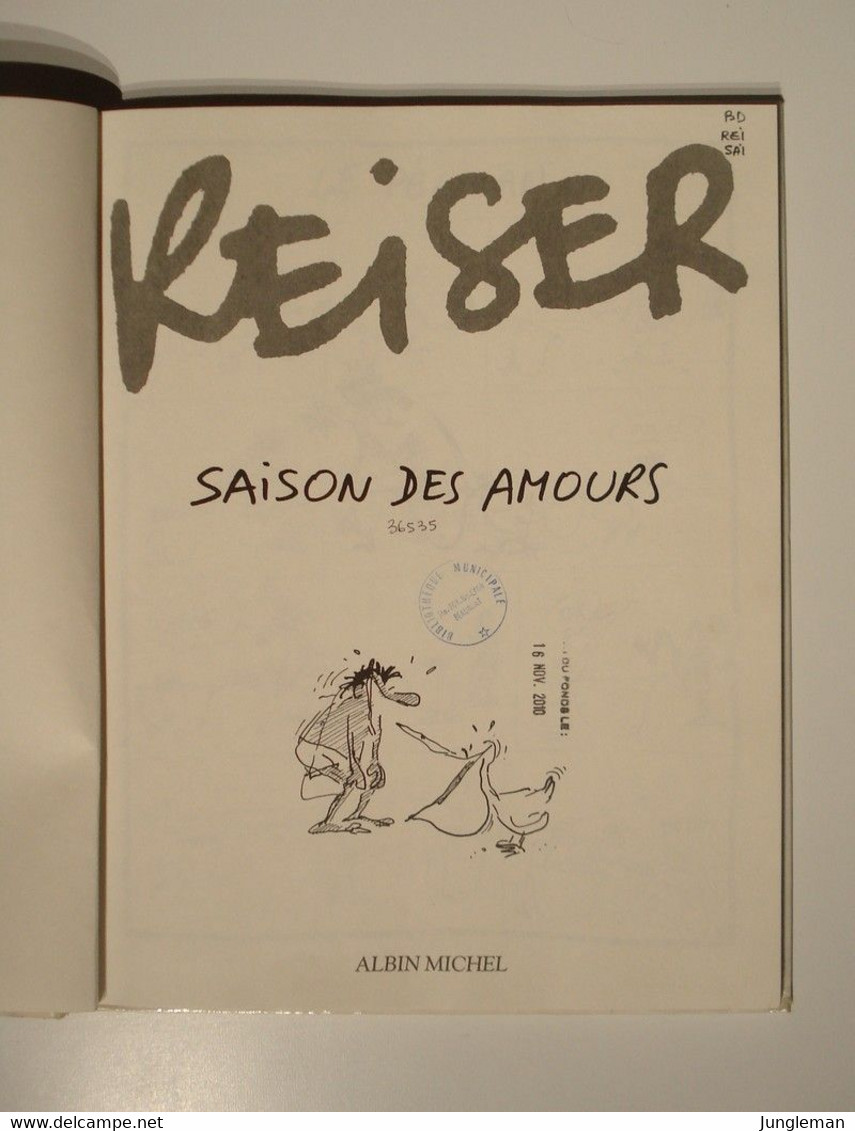 Album Saison Des Amours De Reiser - Editions Albin Michel - Dépôt Légal : Septembre 1986 - Reiser