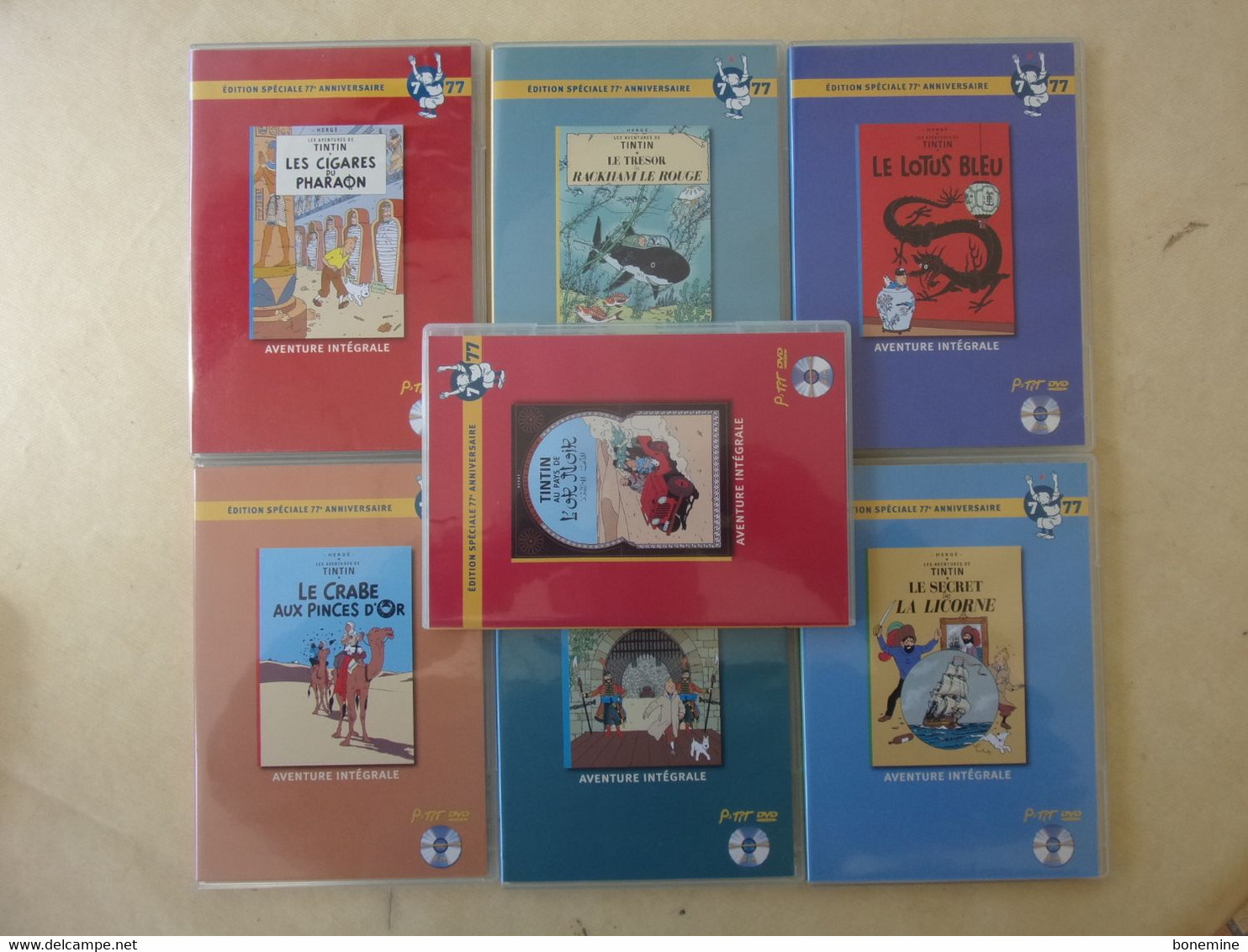 7 Aventures De Tintin , Edition Spéciale 77e Anniversaire - Kassetten & DVD