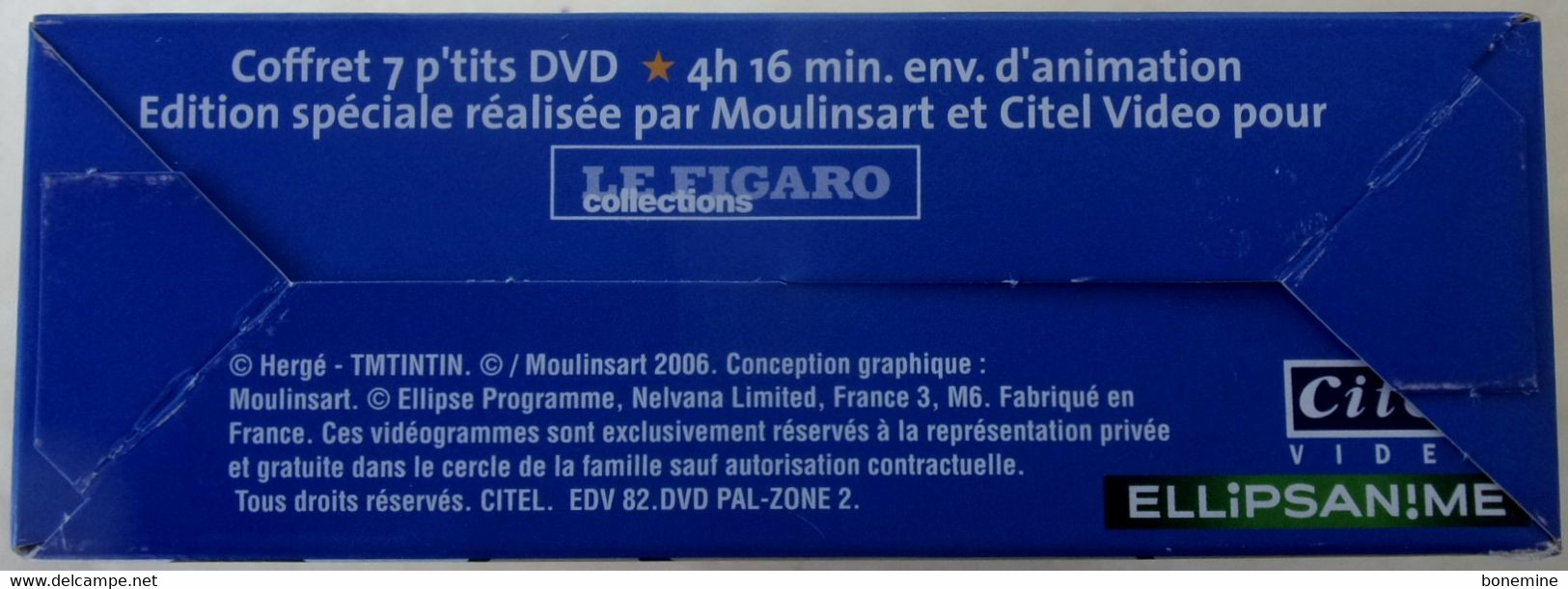 7 Aventures De Tintin , Edition Spéciale 77e Anniversaire - Cassette & DVD
