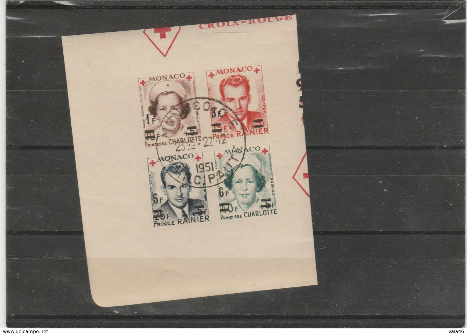 TIMBRES MONACO    CROIX ROUGE  SERIE 379A/382A - Used Stamps