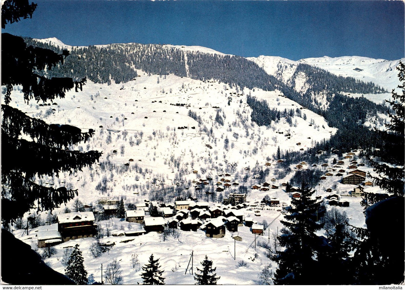 Blatten Ob Naters Gegen Skigebiet Belalp (44792) * 7. 2. 1973 - Naters