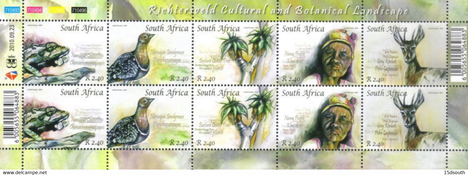 South Africa - 2010 Richtersveld UNESCO World Heritage Site Sheet (**) # SG 1807-1811 - Ungebraucht