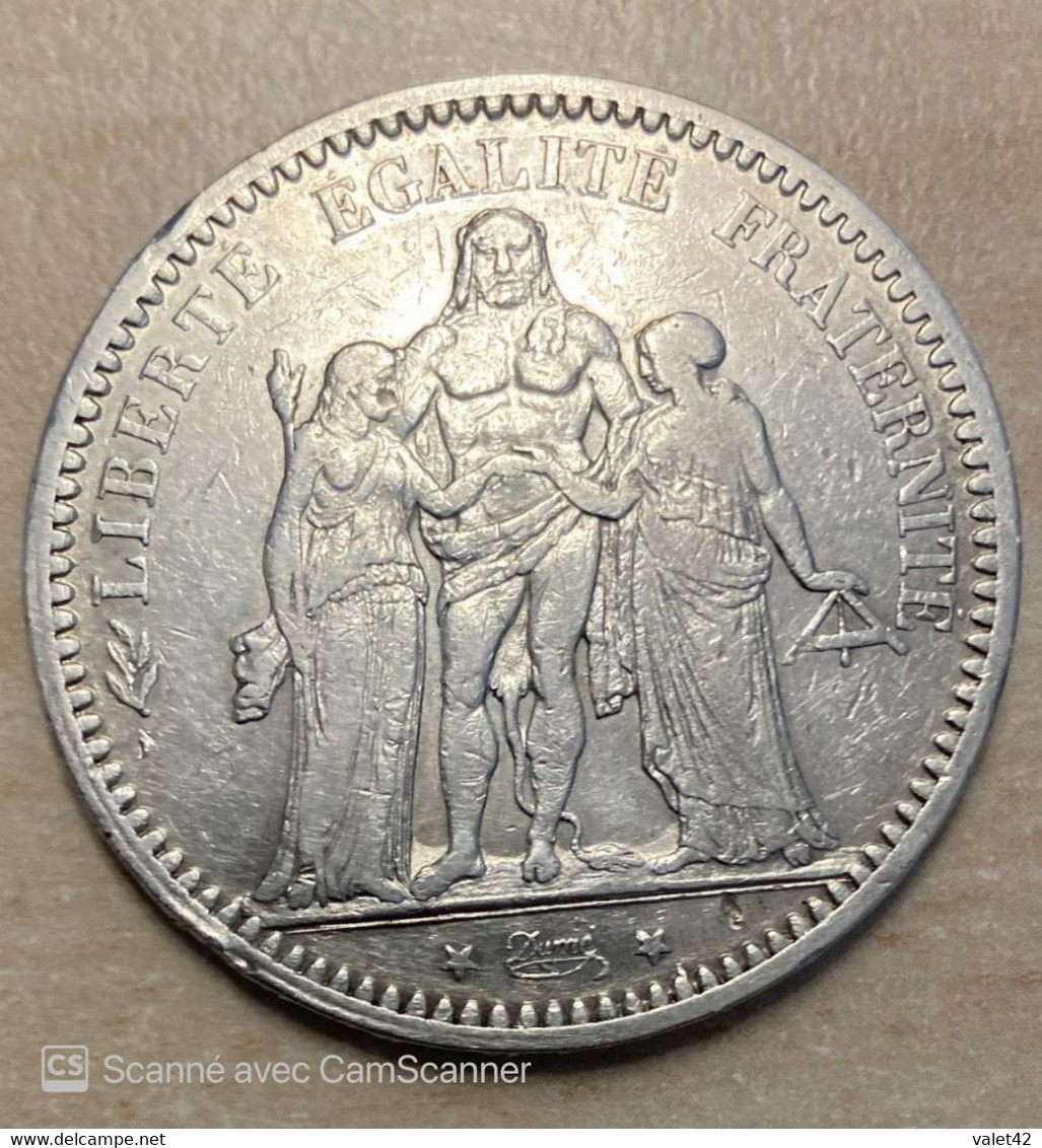 5 FRANCS HERCULE  ARGENT 1873 A - Other & Unclassified