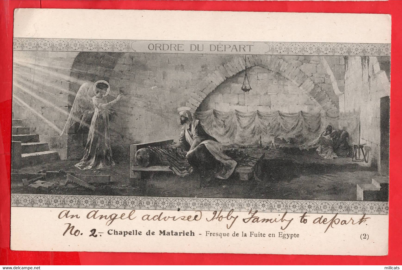 EGYPT    MATARIEH  CHAPEL AND FRESQUE   SEPT CARTES   7 CARDS    1919 - El Matareya