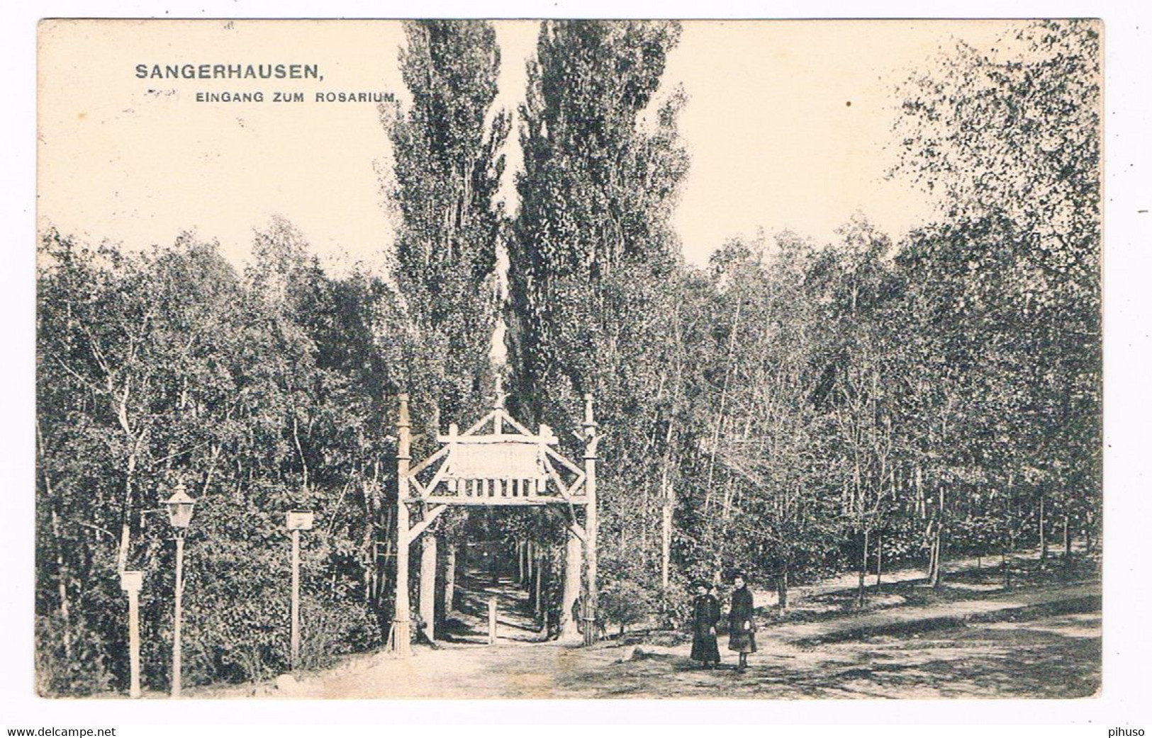 D-12379   SANGERHAUSEN : Eingang Zum Rosarium - Sangerhausen