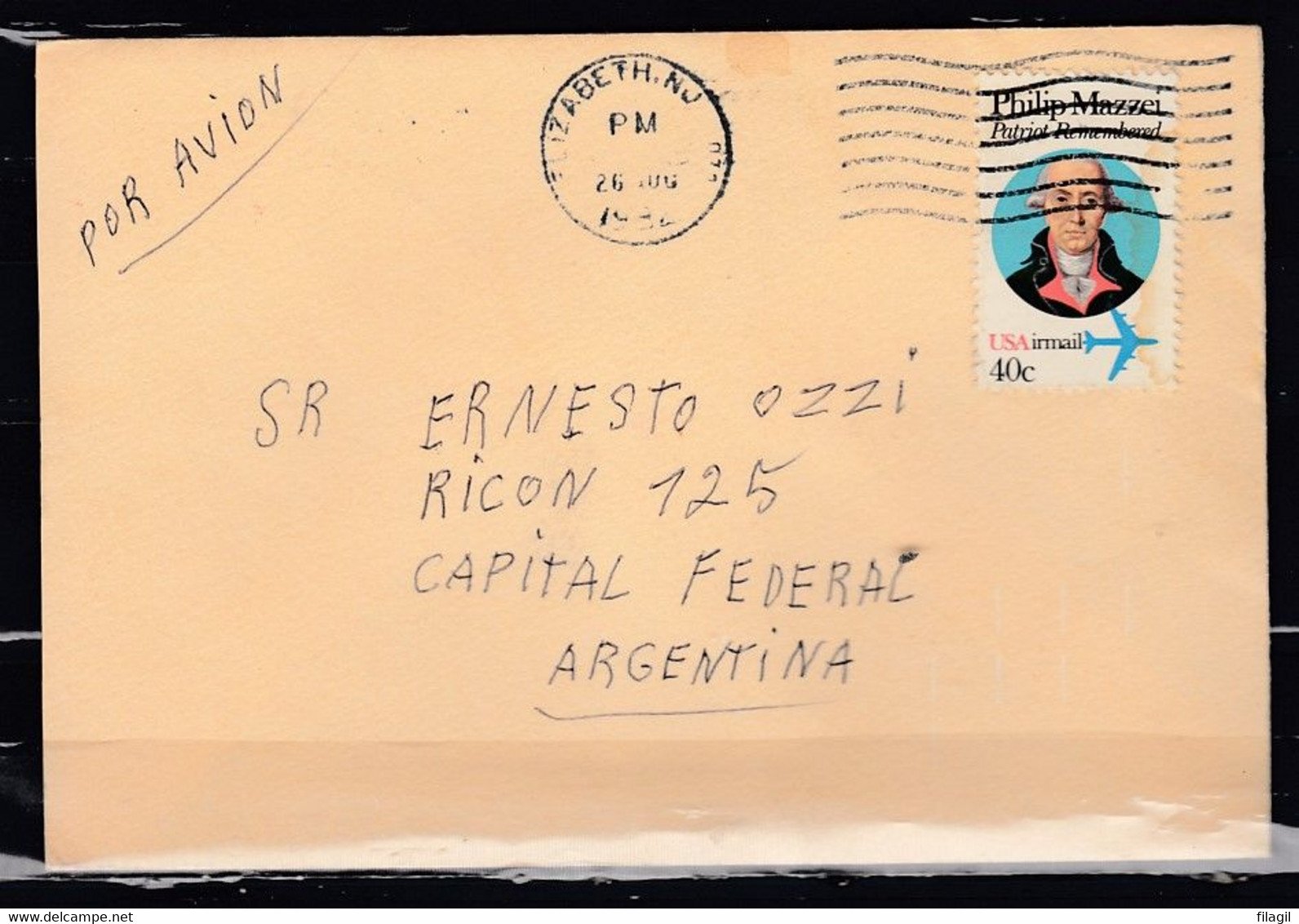 Brief Van Elizabeth Naar Capital Federal (Argentinie) - Lettres & Documents