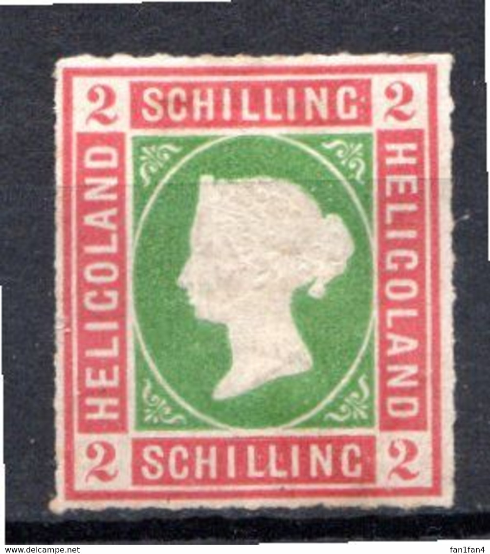 HELIGOLAND - (Colonie Britannique) - 1867 - N° 3 - 2 S. Carmin Et Vert - (Victoria) - Heligoland (1867-1890)