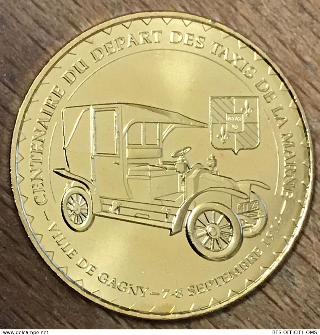 93 GAGNYDÉPART DES TAXIS DE LA MARNE MDP 2014 MÉDAILLE MONNAIE DE PARIS JETON TOURISTIQUE MEDALS TOKENS COINS - 2014