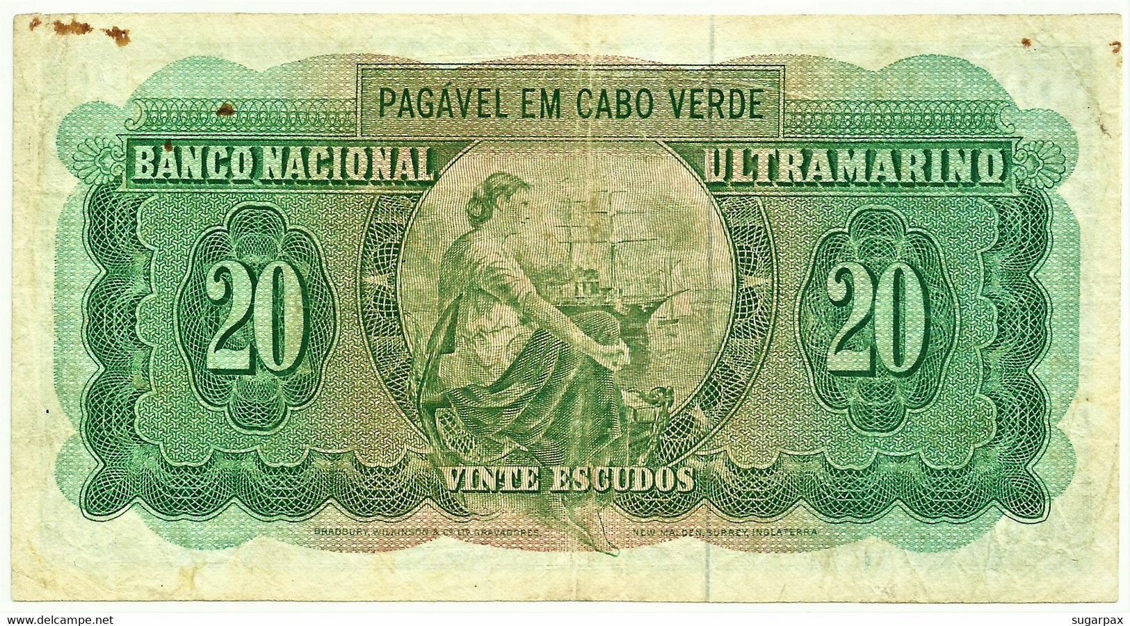 CAPE VERDE - 20 ESCUDOS - 04.04.1972 - Pick 52 - Serpa Pinto - Portugal Cabo - Cap Vert