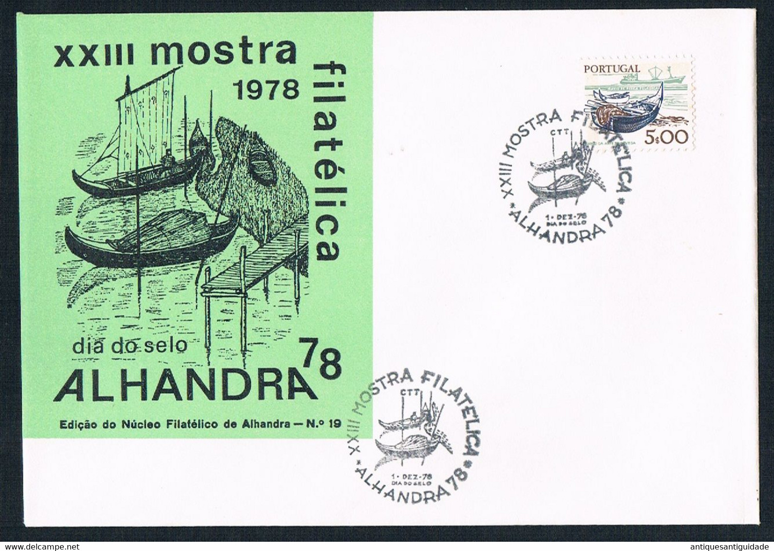 FDC - 1978 - Portugal -  Alhandra - XXIII Philatelic Exhibition - Stamp Day Edition - FDC