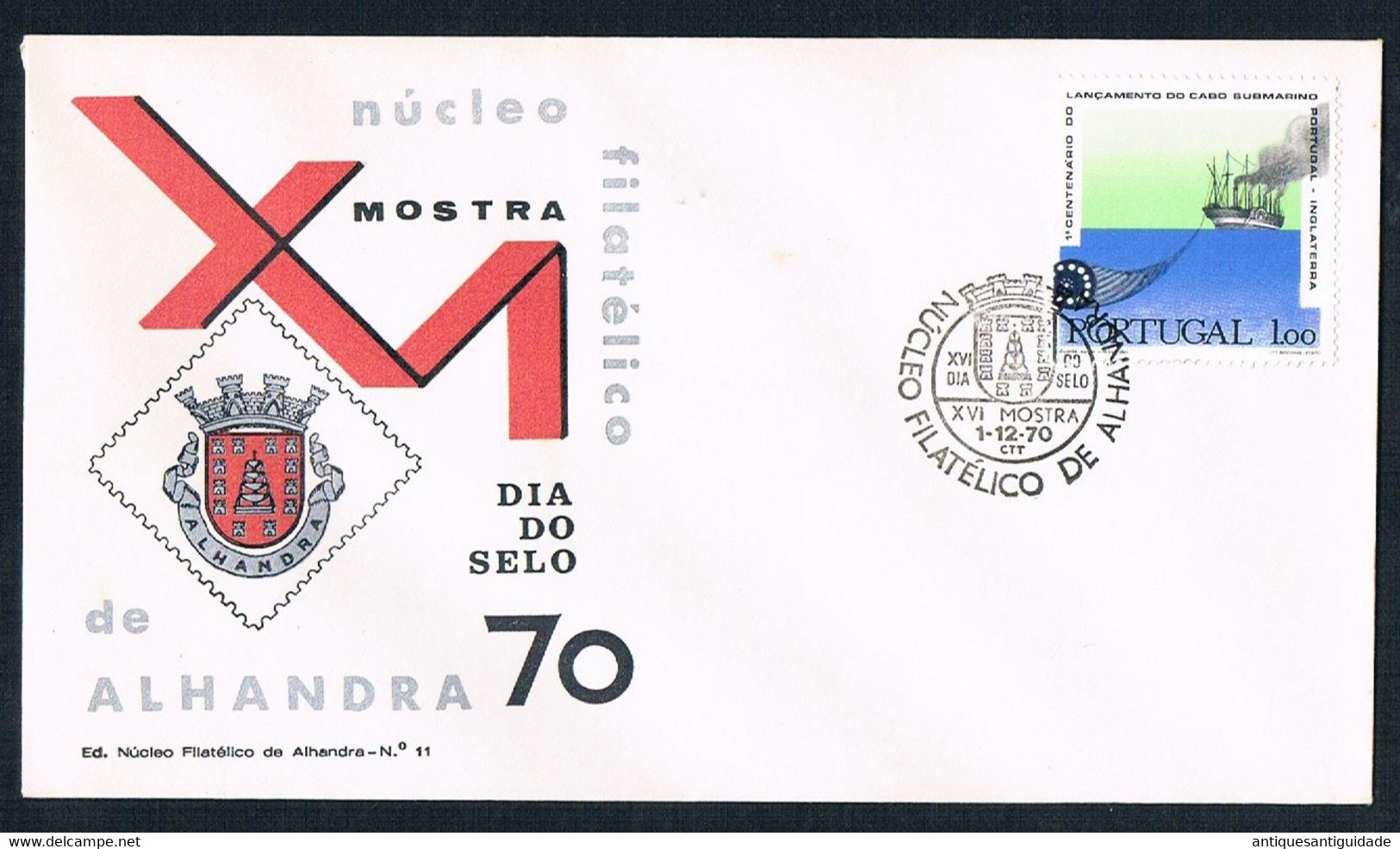 FDC - 1970 - Portugal - Alhandra Philatelic Exhibition - FDC