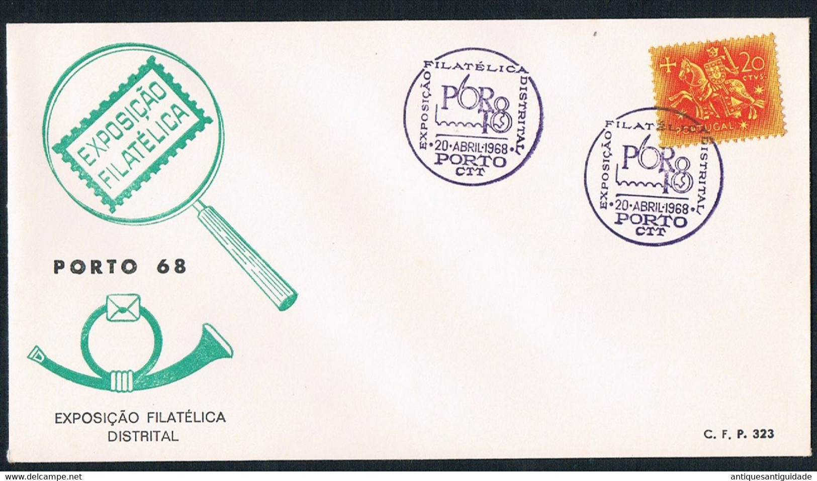 FDC - 1968 - Portugal - Porto - District Philatelic Exhibition - FDC