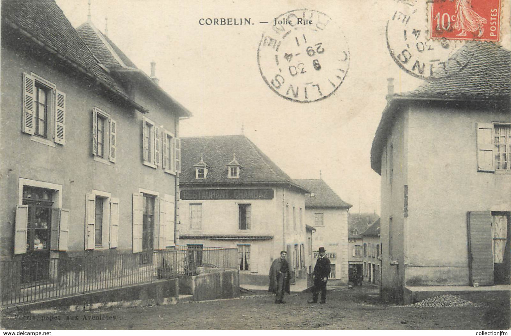 / CPA FRANCE 38 "Corbelin, Jolie Rue" - Corbelin