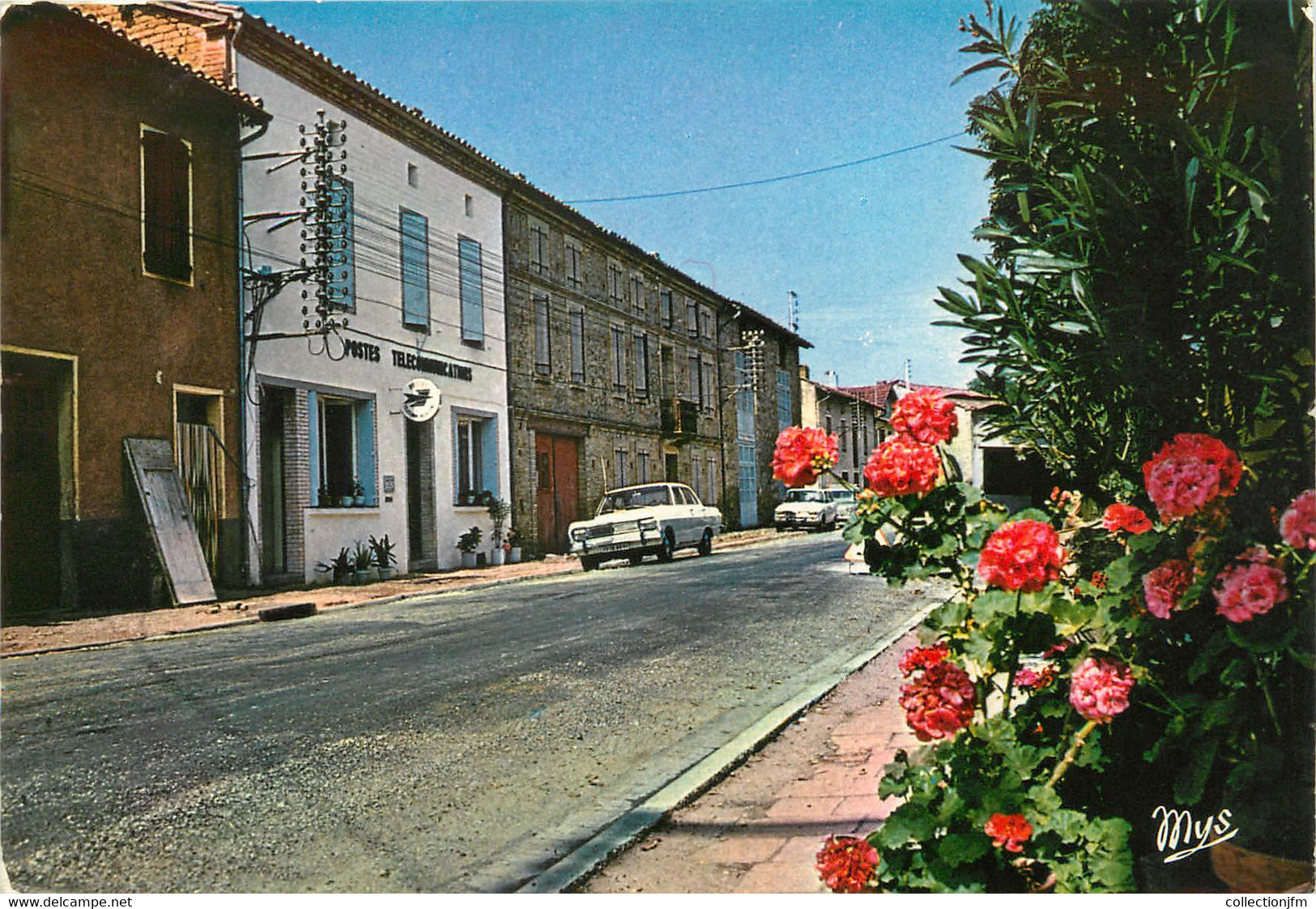 / CPSM FRANCE 81 "Salvagnac, Rue Saint Michel Et La Poste" - Salvagnac