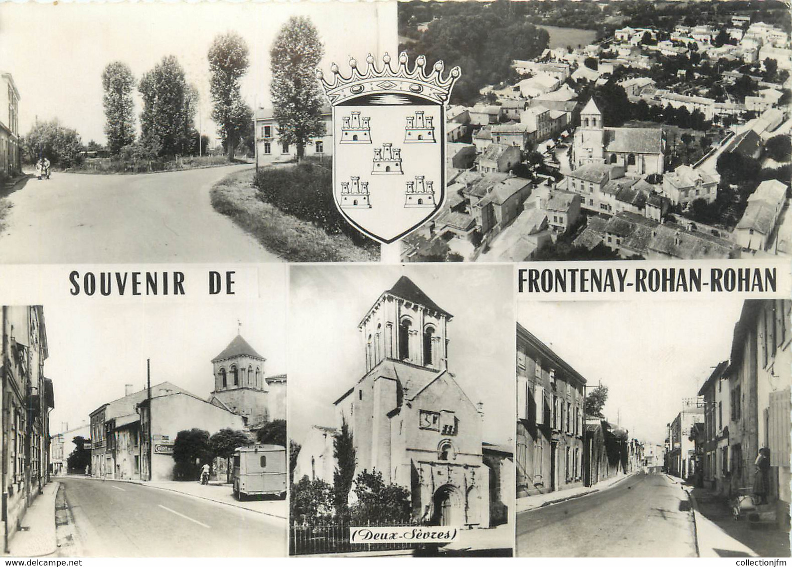 / CPSM FRANCE 79 "Souvenir De Frontenay Rohan Rohan " - Frontenay-Rohan-Rohan