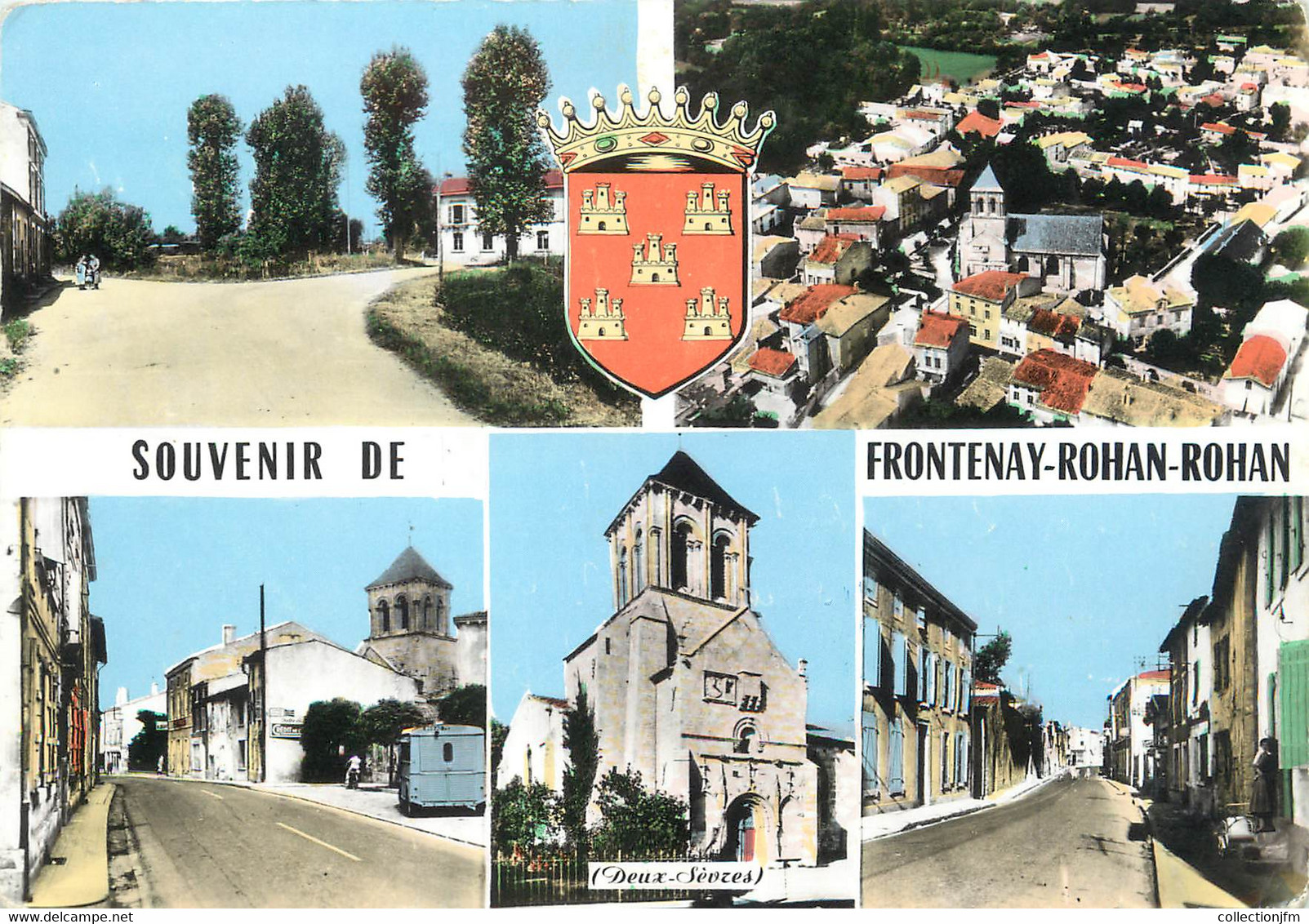 / CPSM FRANCE 79 "Souvenir De Frontenay Rohan Rohan" - Frontenay-Rohan-Rohan