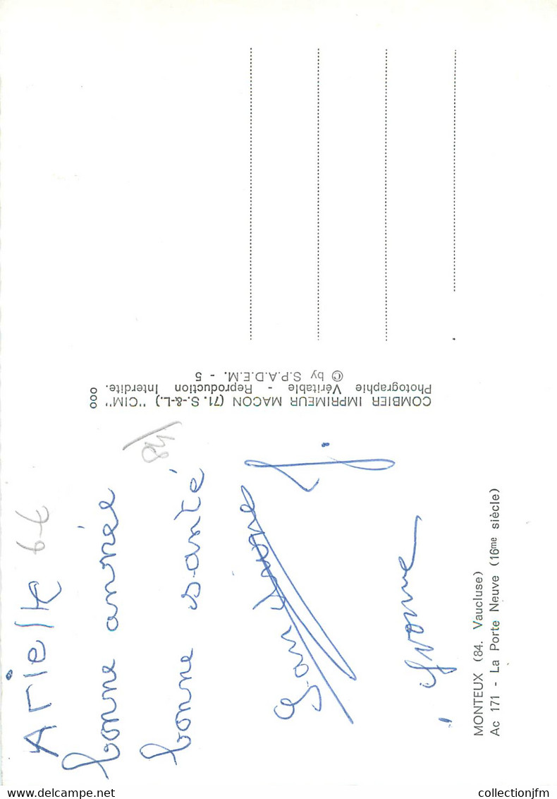 / CPSM FRANCE 84 " Monteux, La Porte Neuve" - Monteux