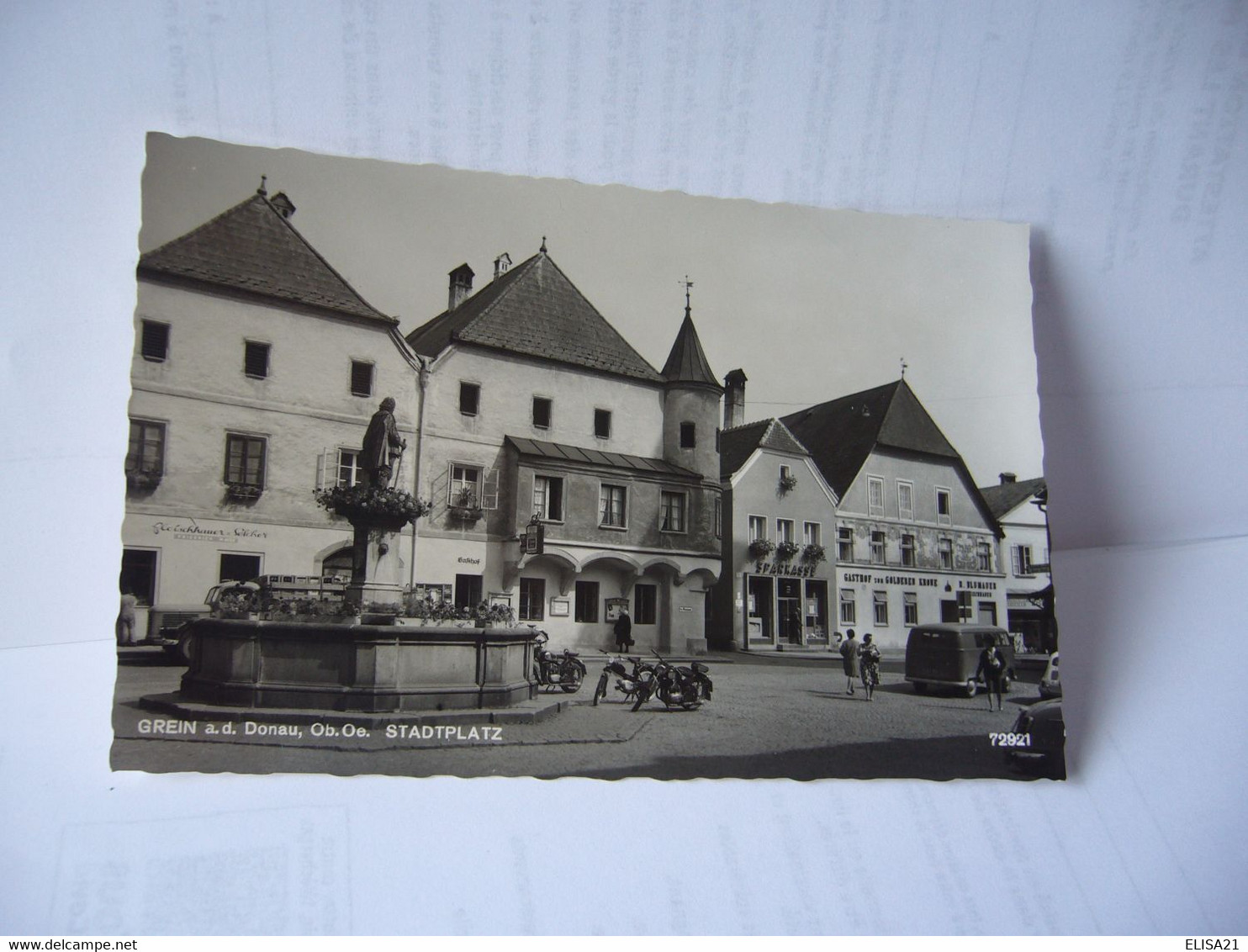 GREIN A;d; Donau Ob;oe; AUTRICHE HAUTE AUTRICHE STADPLATZ CPSM FORMAT CPA P.LEDERMANWIEN I.FIELSCHMARKT 20.1961 - Grein