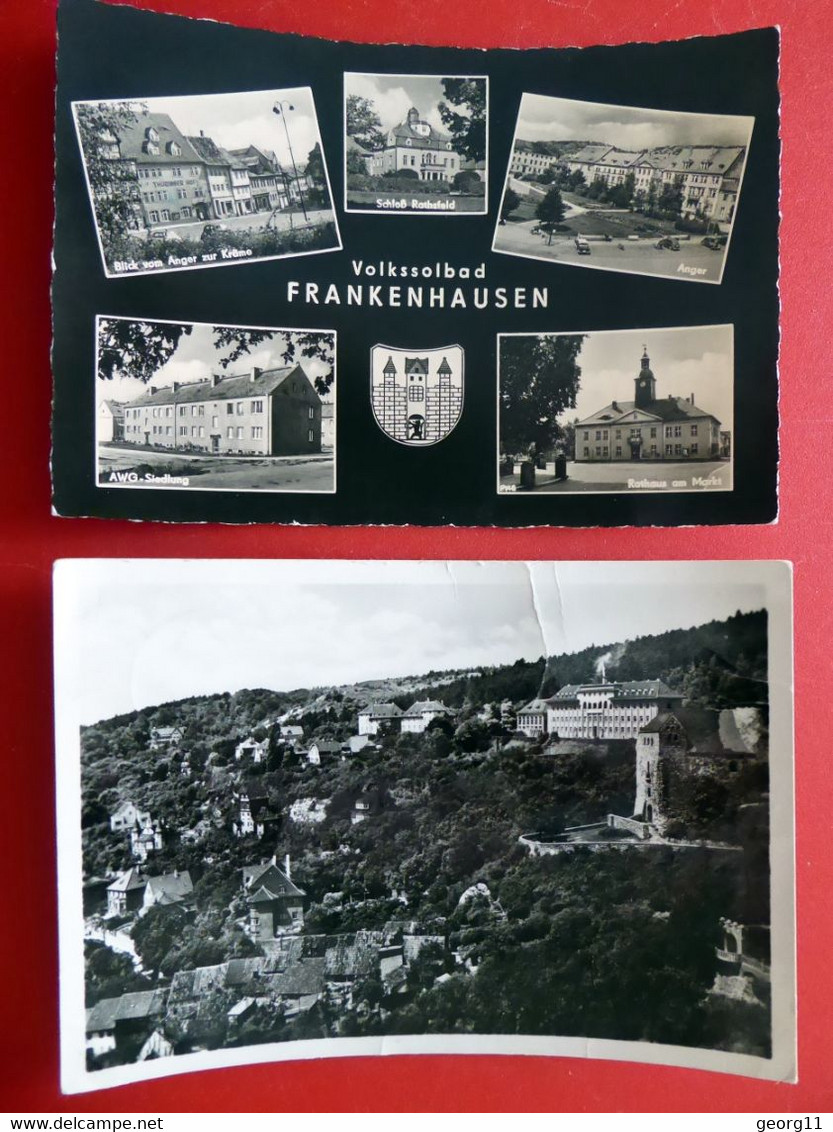 2 X Bad Frankenhausen - Volkssolbad - Echt Foto - Wappen - Thüringen - Bad Frankenhausen