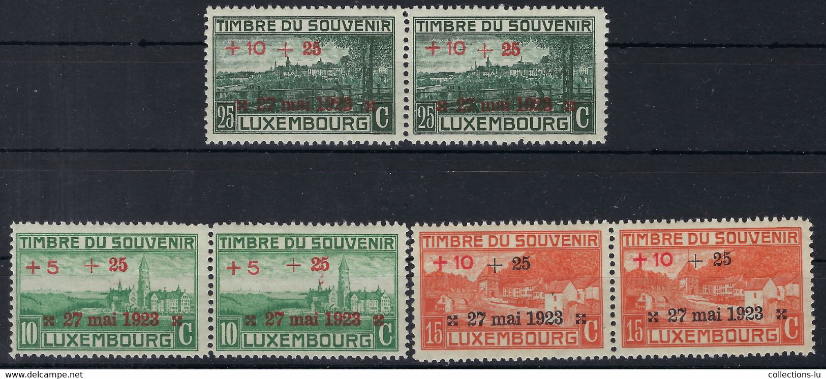 Luxembourg - Luxemburg - Timbres  1923 Kriegsdenkmal - Monument Aux Morts Série  NMH** - Blocks & Sheetlets & Panes