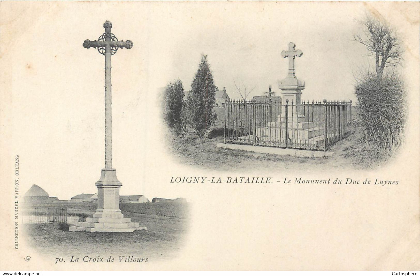 CPA 28 Eure Et Loir Loigny La Bataille Le Monument Du Duc De Luynes La Croix De Villours - Loigny