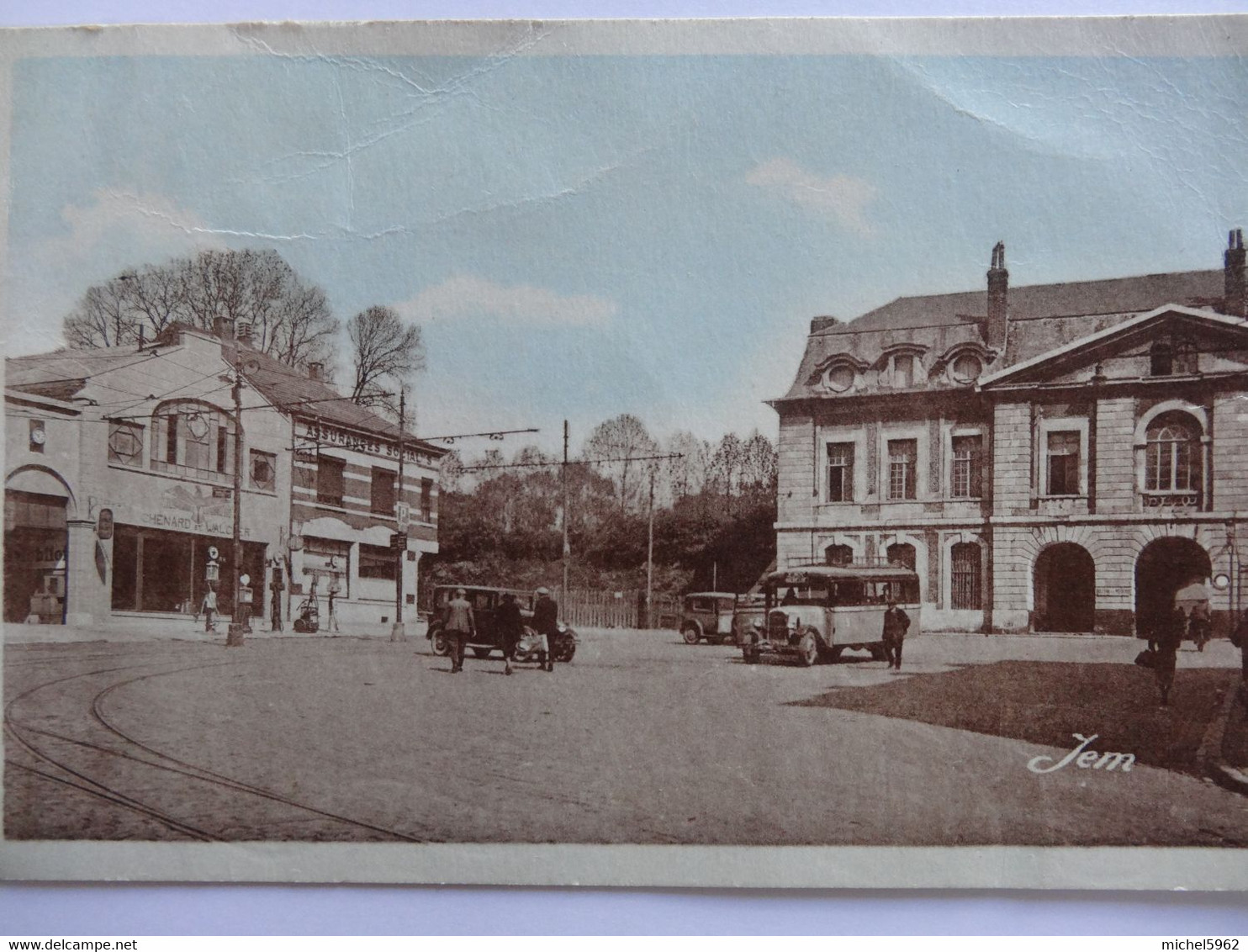 MAUBEUGE LA PORTE DE MONS CARTE JEM VIEILLES VOITURES BUS - Maubeuge