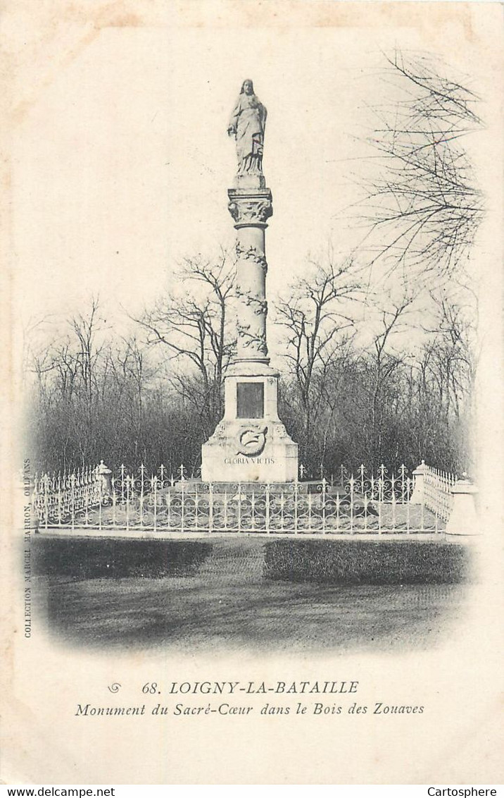 CPA 28 Eure Et Loir Loigny La Bataille Monument Du Sacré Coeur Dans Le Bois Des Zouaves - Loigny