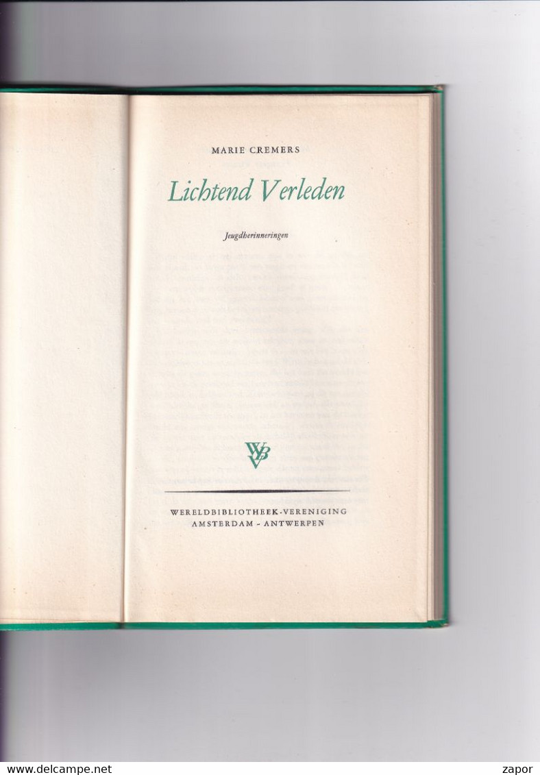 Marie Cremers - Lichtend Verleden - 1954 - Literatuur