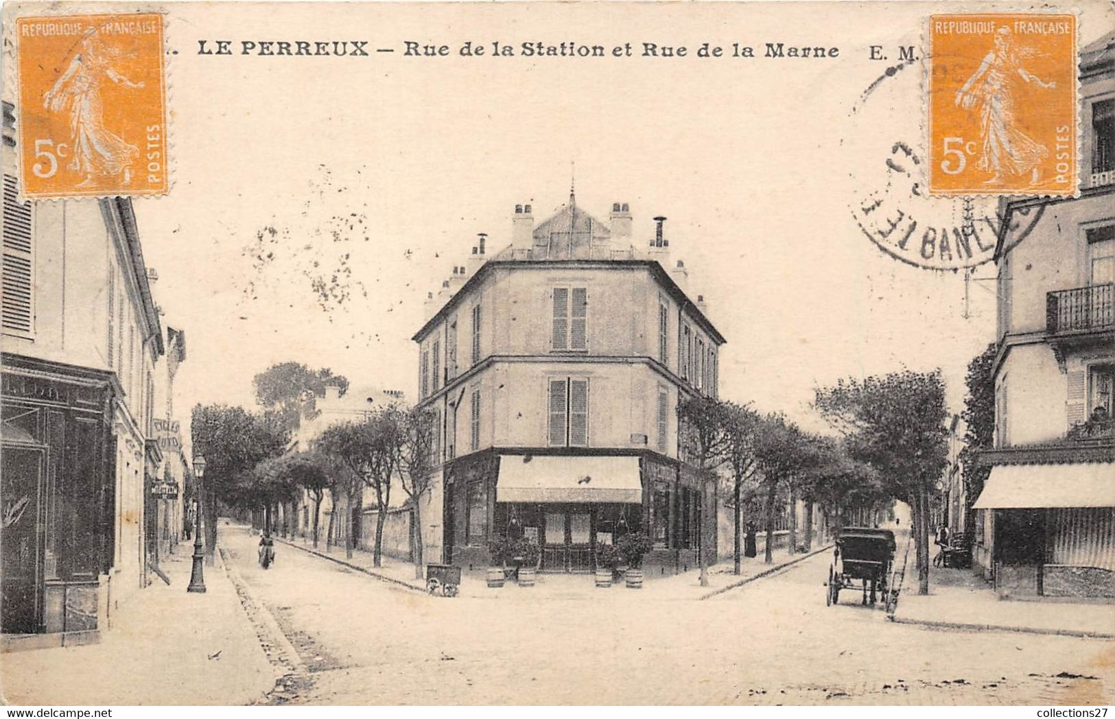 94-LE-PERREUX- RUE DE LA STATION ET RUE D LA MARNE - Le Perreux Sur Marne