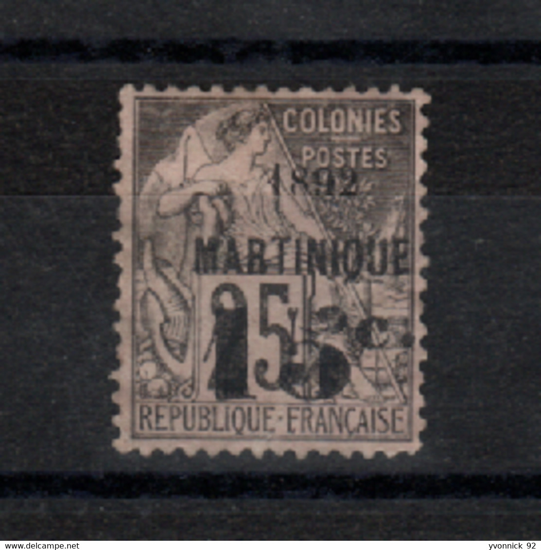 Martinique - ( 1892) Surchargé    N°27II - Other & Unclassified