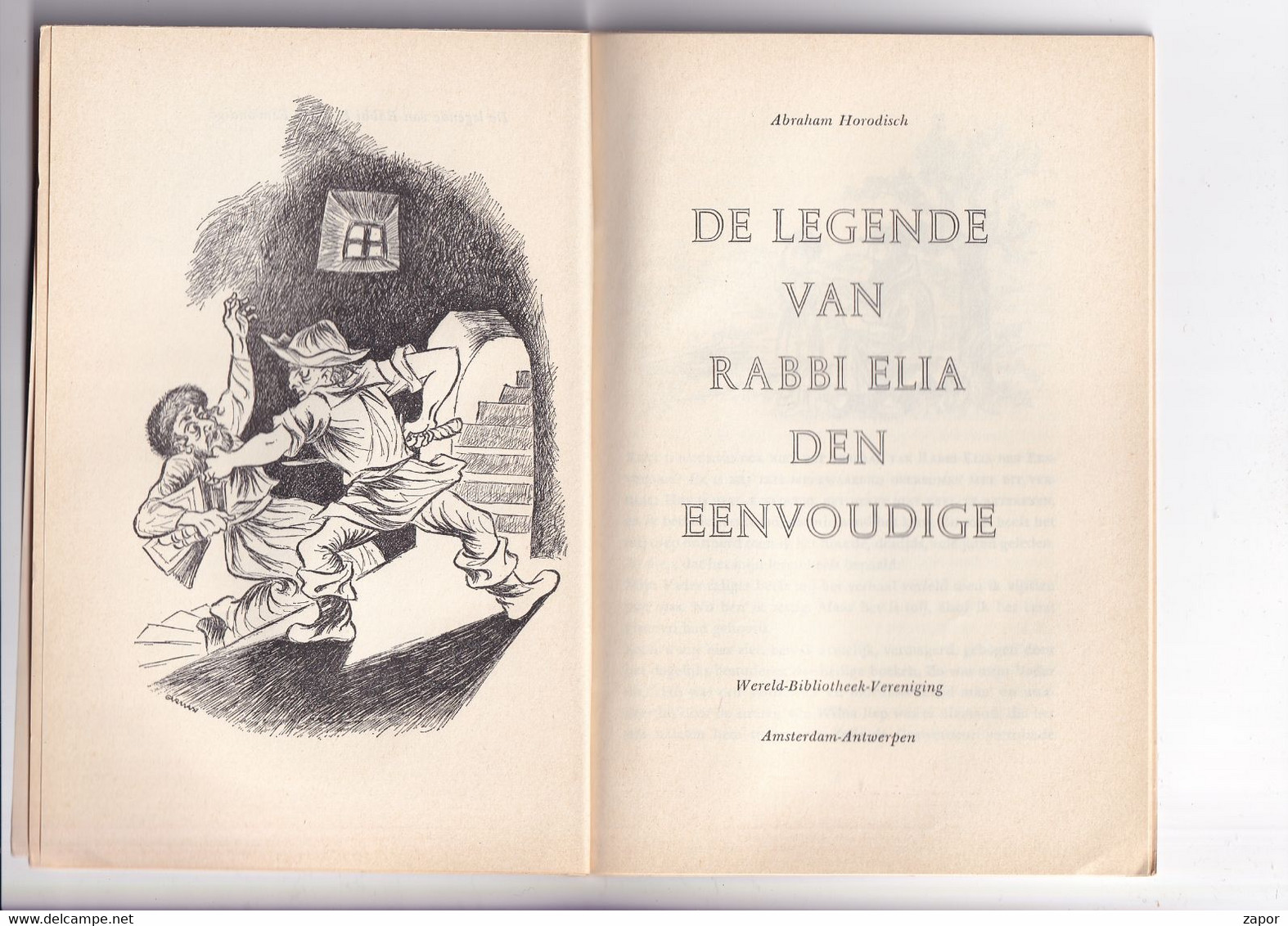 Abraham Horodisch - De Legende Van Rabbi Elia Den Eenvoudige - 1960 - Literature