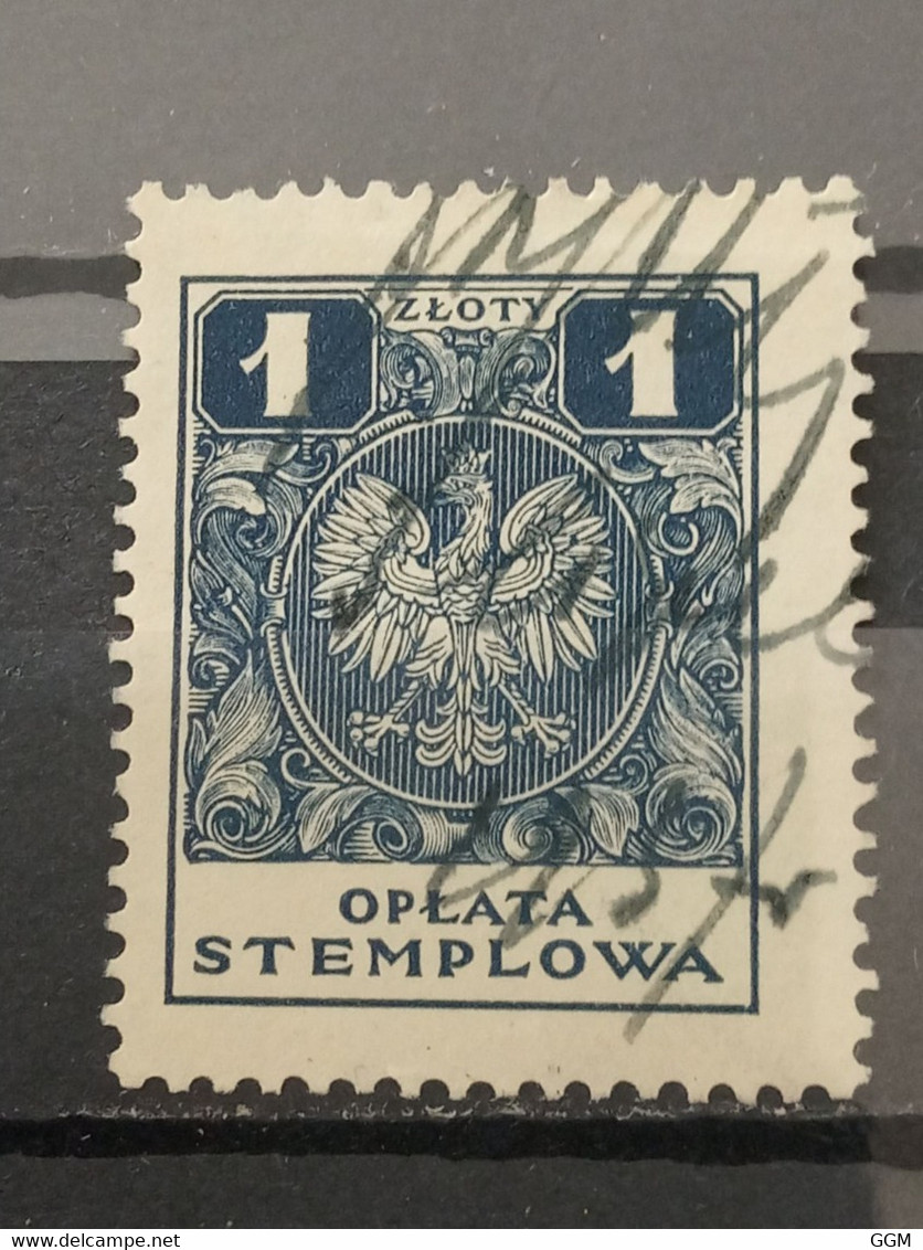 Polonia. 1935. Oplata Stemplowa. 1 Zloty 2ap - Fiscaux