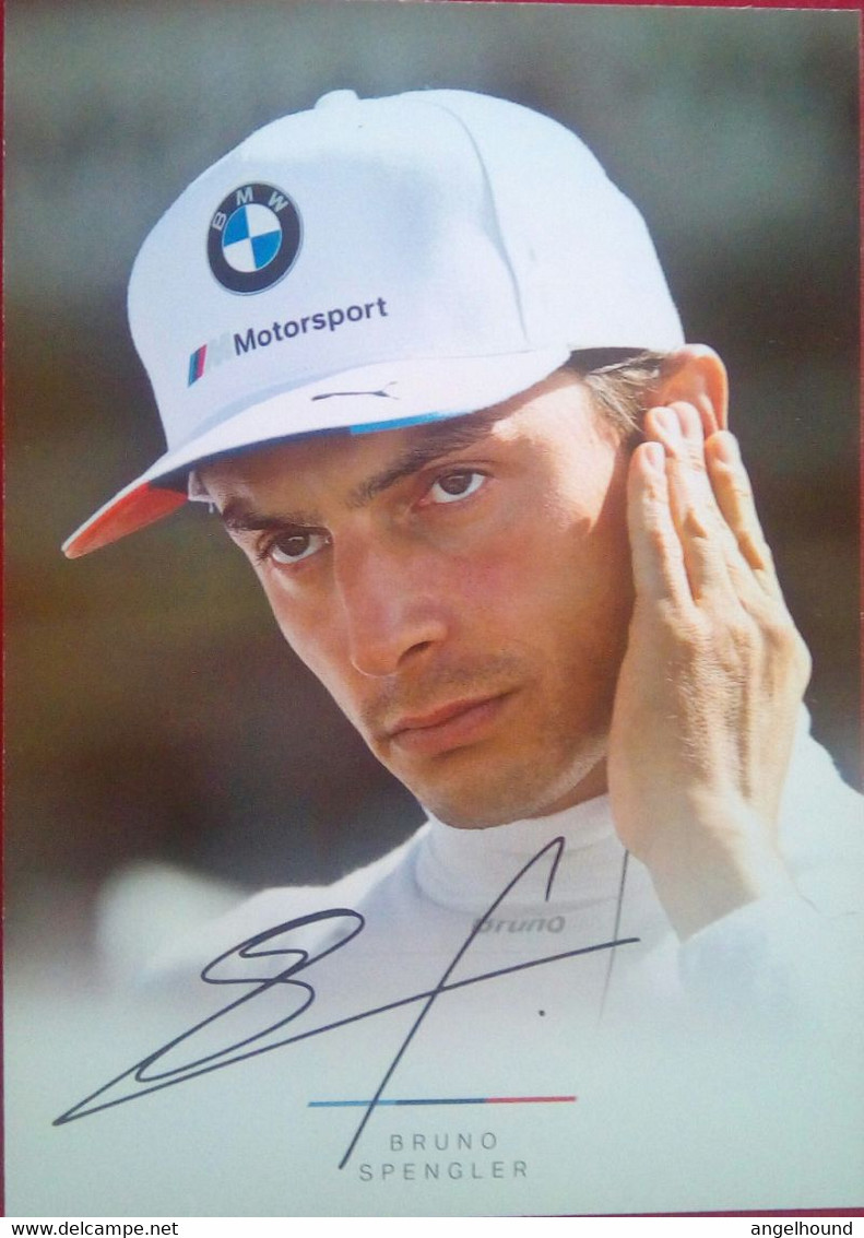 Bruno Spengler  ( Car Racer For BMW ) - Handtekening