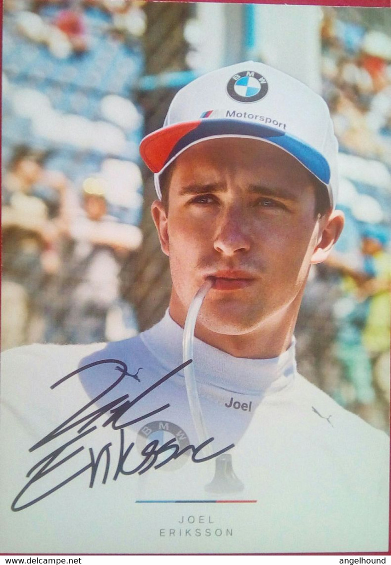 Joel Eriksson ( Swedish  Race Car Driver For BMW ) - Autographes