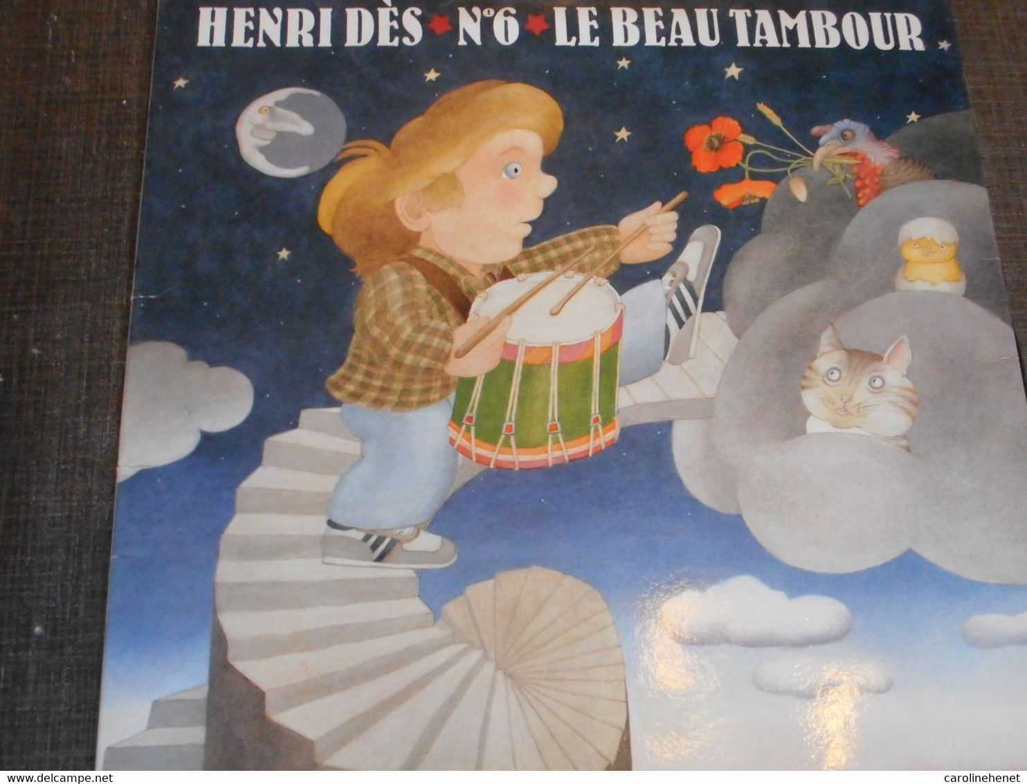 Vinyle Henri Dès 1986 Le Beau Tambour - Kinderlieder
