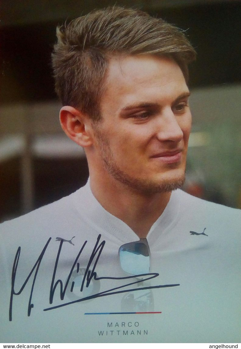 Marco Wittmann ( German Race Car Driver For BMW ) - Authographs