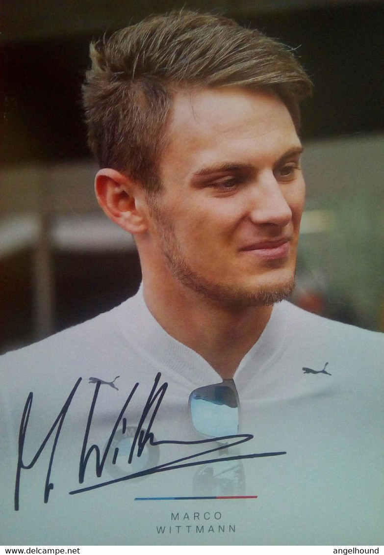 Marco Wittmann ( German Race Car Driver For BMW ) - Autographes