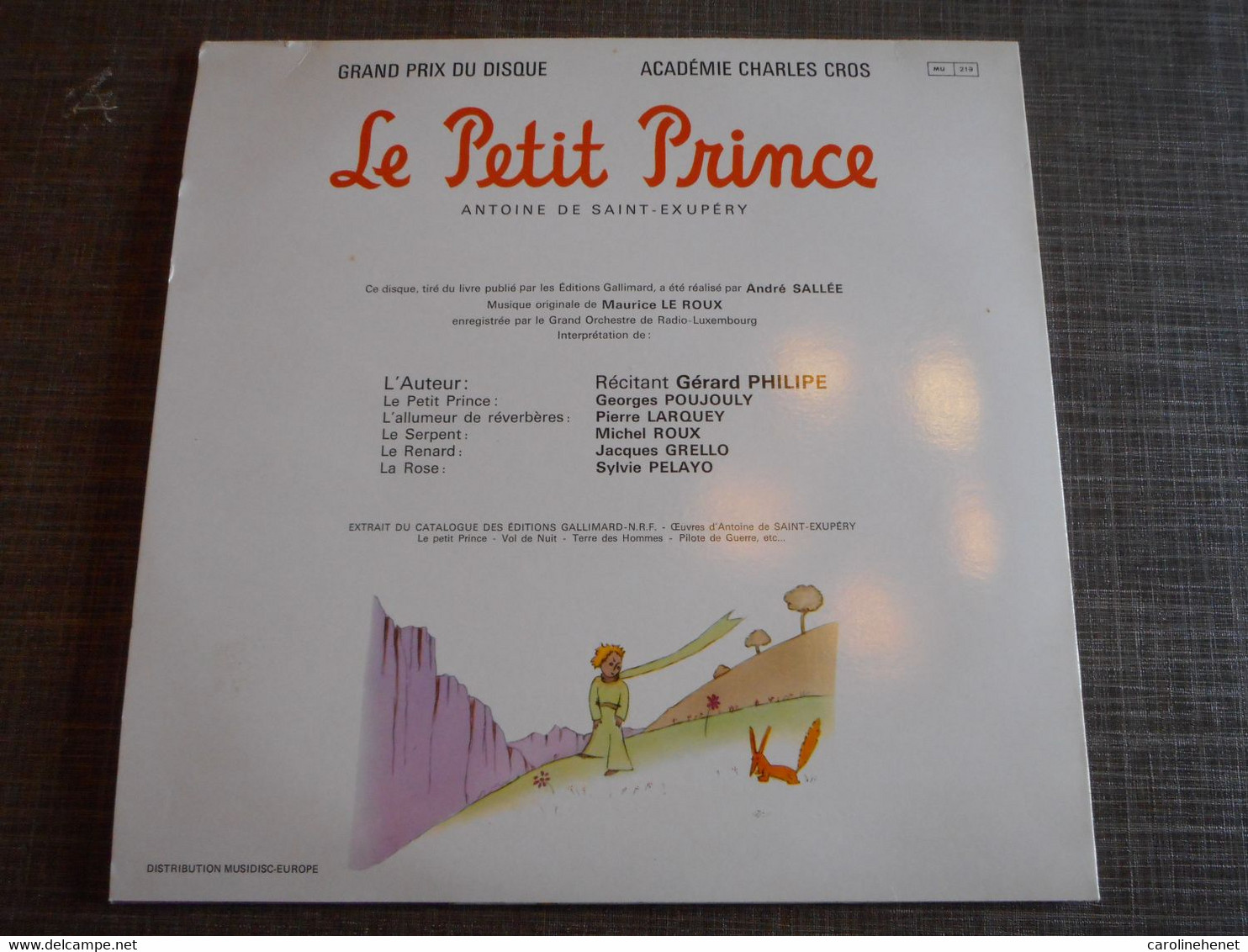 Vinyle Le Petit Prince Par G.Philippe Années 50 - Kinderlieder