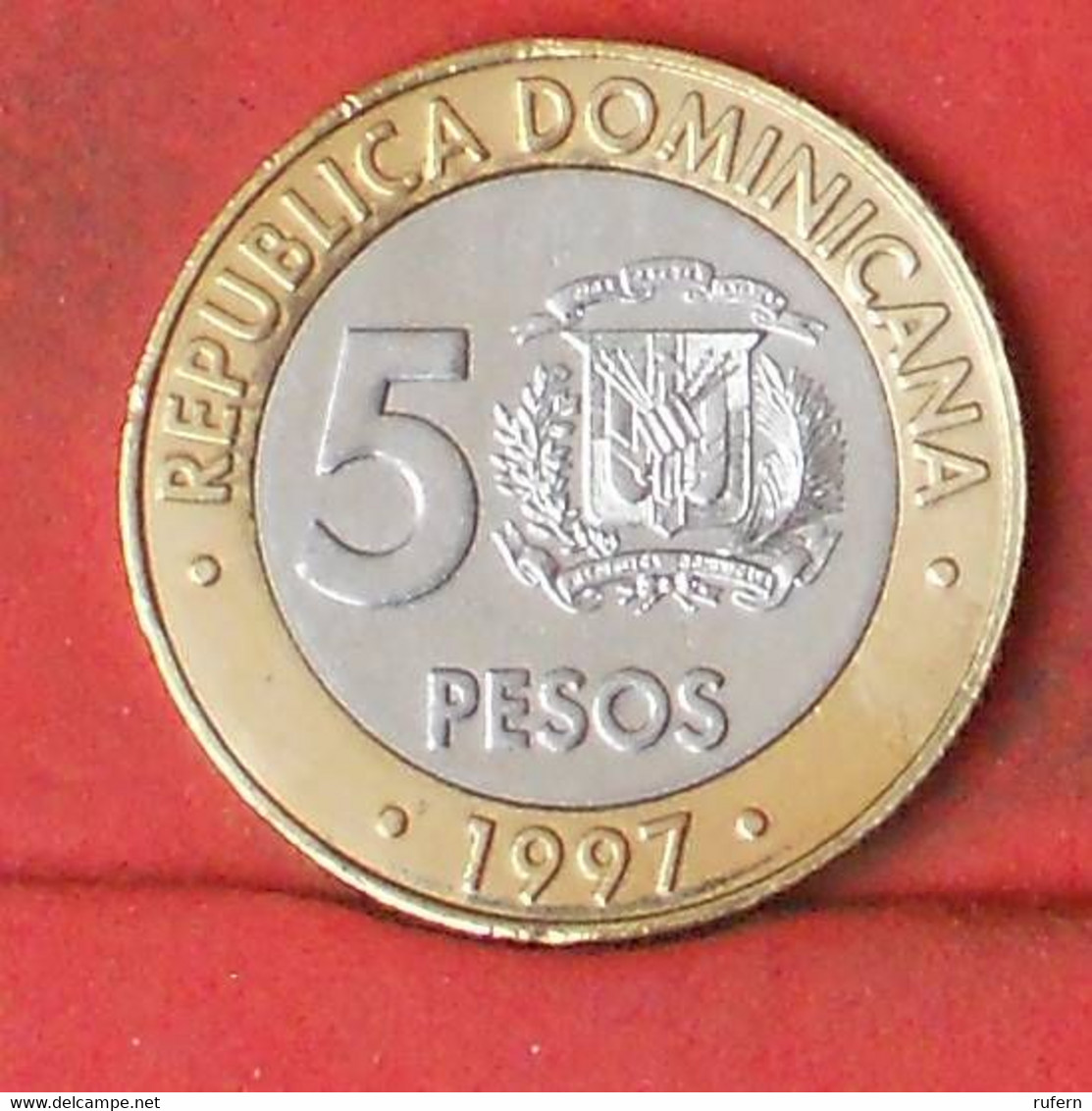 DOMINICANA 5 PESOS 1997 -    KM# 88 - (Nº41804) - Dominikanische Rep.
